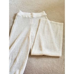 free people | knit comfy see through pants nwt
